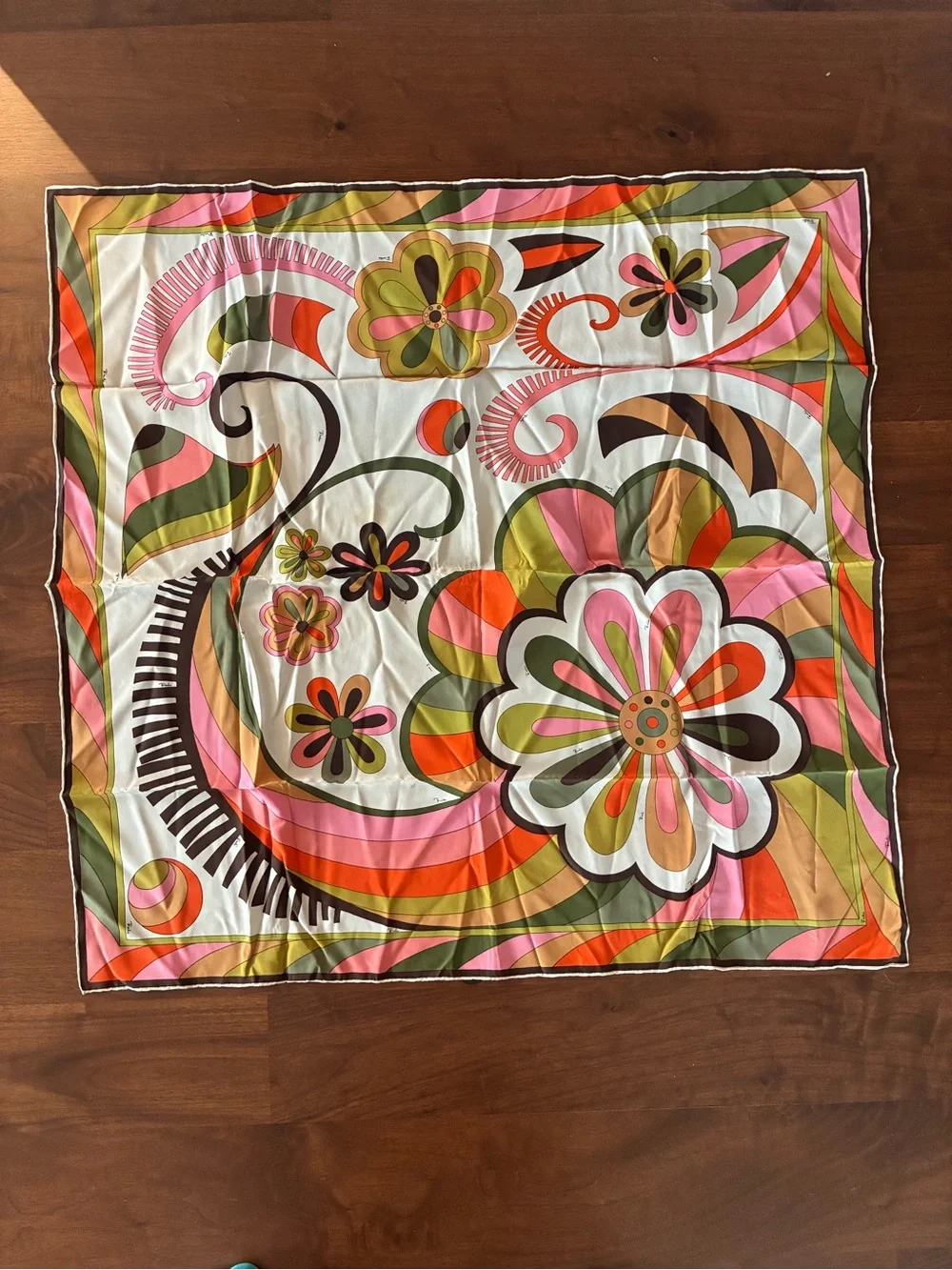 Vintage 1970’s - Emilio Pucci Floral Silk Scarf